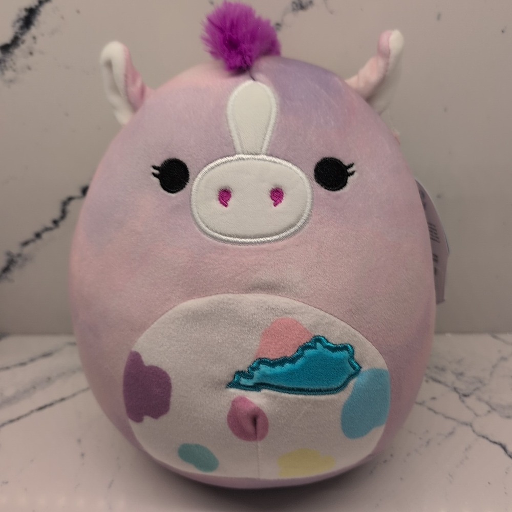 Squishmallow 8" Tuck the‎ Kentucky Derby Horse Purple NWT